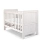 Atlas 4 Piece Cotbed with Dresser Changer, Wardrobe, and Premium Dual Core Mattress Set- White image number 2